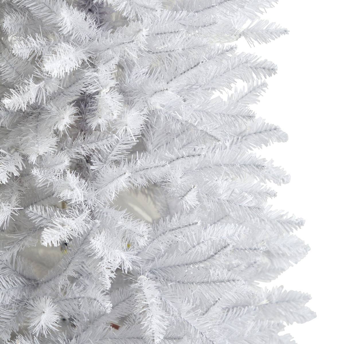 6 ft Slim White Christmas Tree by Nearly Natural with 743 bendable branches on Tampa Home & Garden Store