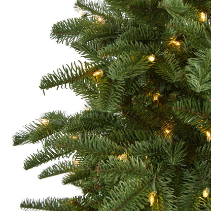 6’ South Carolina Fir artificial Christmas tree by Nearly Natural with 450 clear lights on Tampa Home & Garden Store