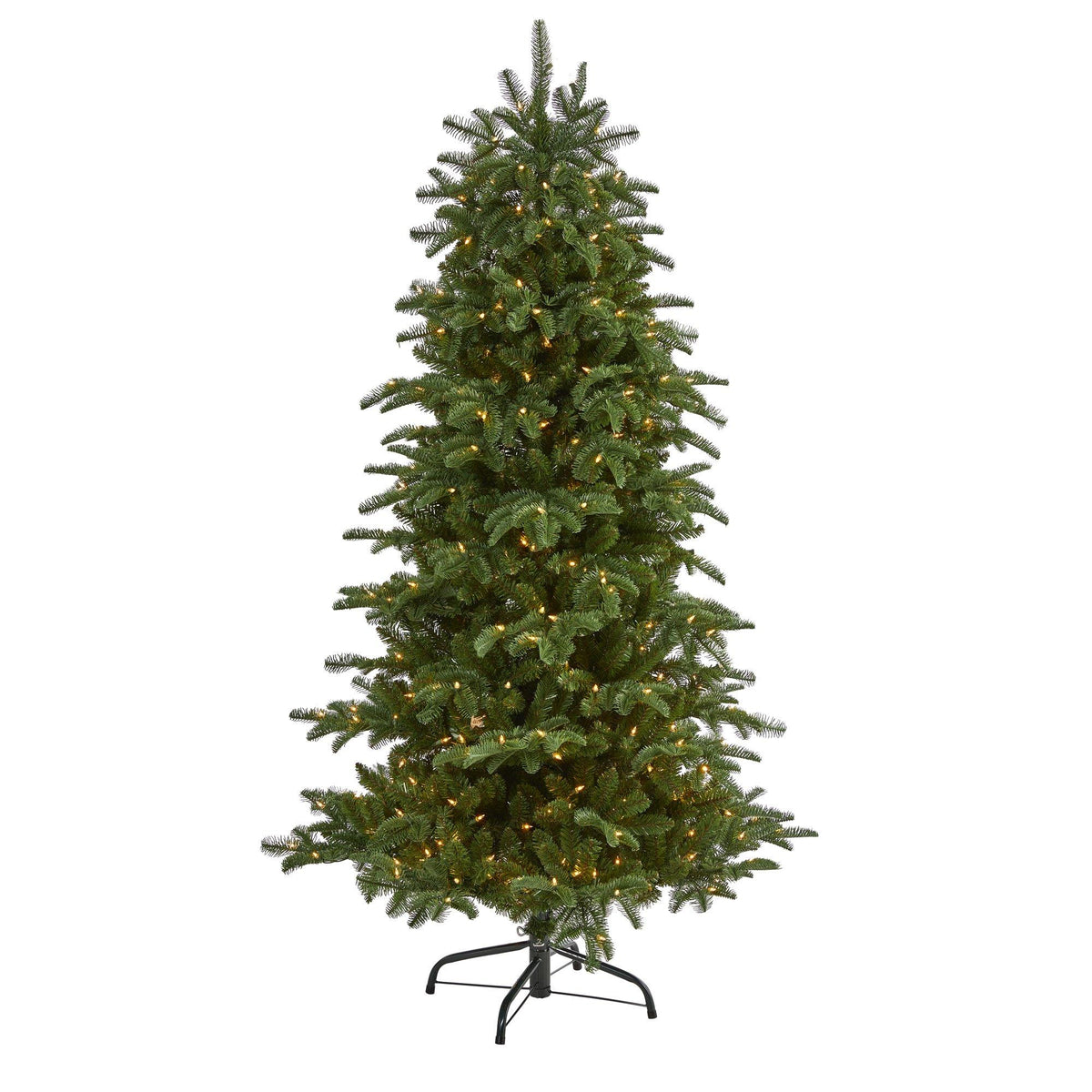 Nearly Natural 6ft SC Fir Christmas Tree green 450 clear lights 1598 bendable branches on Tampa Home & Garden Store