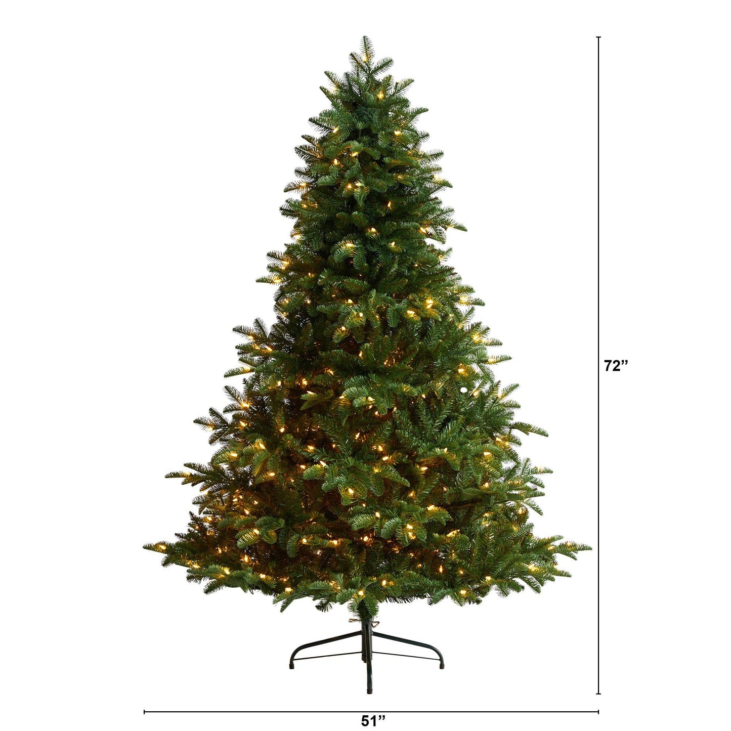 Nearly Natural 6 ft Spruce Christmas Tree with 400 warm lights and 1908 bendable branches on Tampa Home & Garden Store