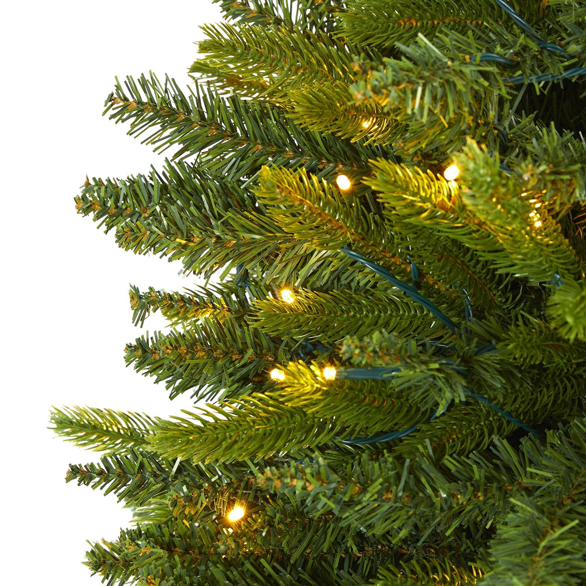 6' Sun Valley Fir artificial Christmas tree with 300 clear LED lights and dense green needles on Tampa Home & Garden Store