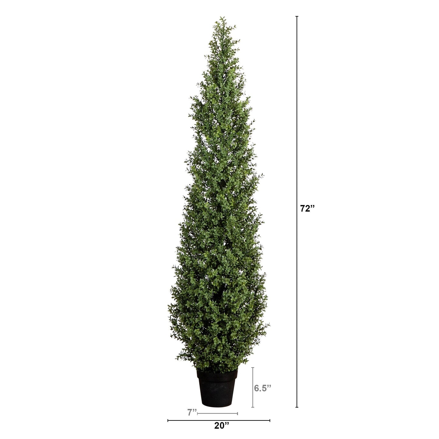 Artificial Boxwood Topiary Tree And A UV Shield