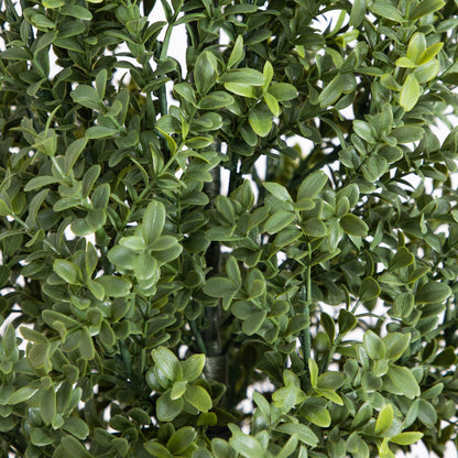 Artificial Boxwood Topiary Tree And A UV Shield