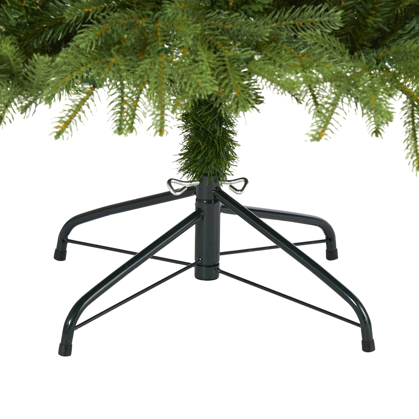 6ft Vancouver Fir Christmas tree with bendable branches and green needles on metal stand on Tampa Home & Garden Store