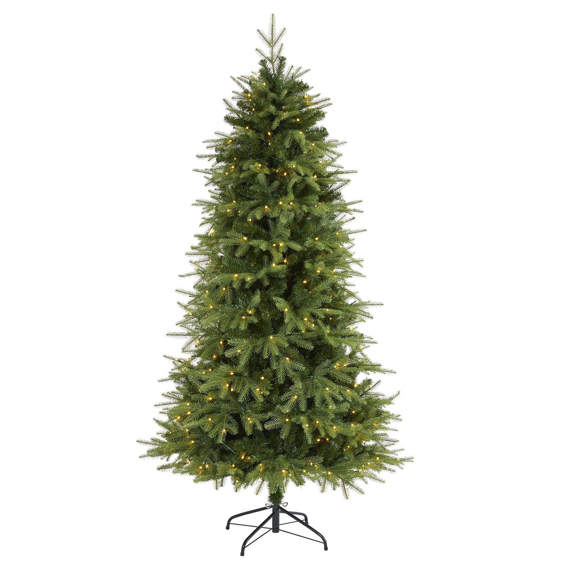 Christmas tree Nearly Natural 6 ft Vancouver Fir with LED lights and 1870 bendable branches on Tampa Home & Garden Store