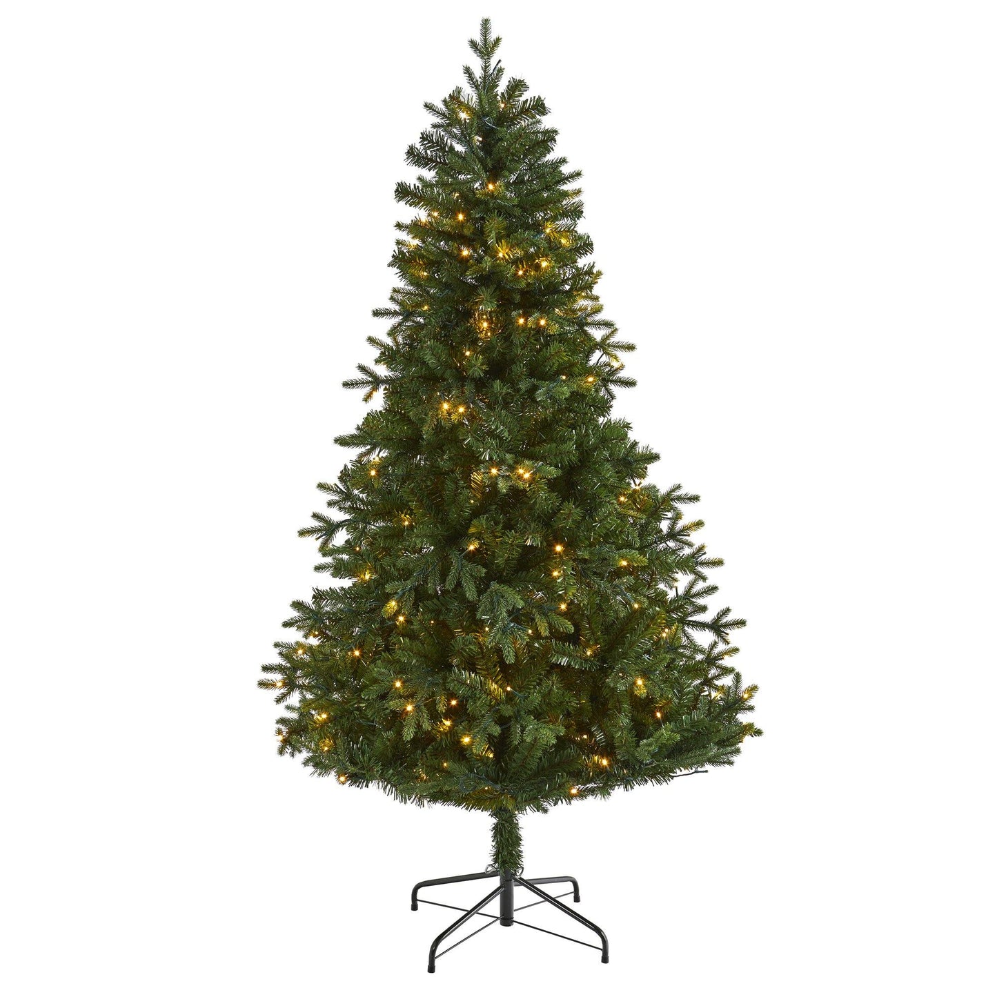 6' Vermont Fir artificial Christmas tree with 250 clear LED lights by Nearly Natural on Tampa Home & Garden Store