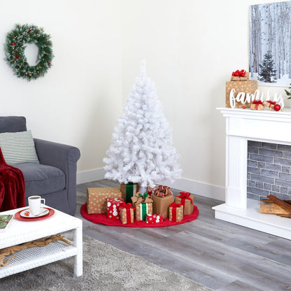 6 ft white artificial Christmas tree with 680 bendable branches on Tampa Home & Garden Store