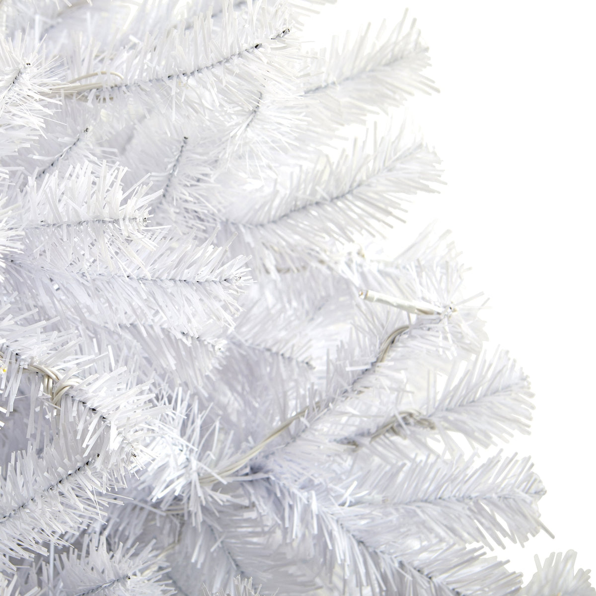 6' White Artificial Christmas Tree by Nearly Natural with 680 bendable branches on Tampa Home & Garden Store