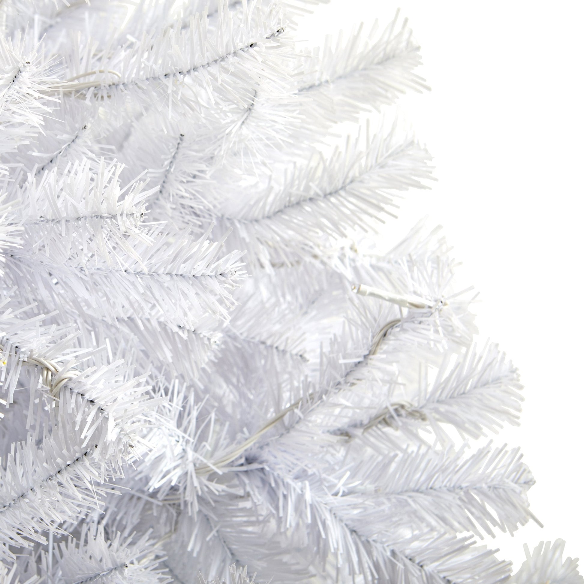 6' White Artificial Christmas Tree by Nearly Natural with 680 bendable branches on Tampa Home & Garden Store