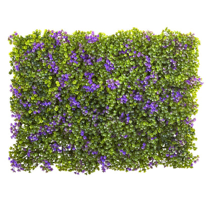 Alfombrilla de trébol morado y verde de 6" x 6" (juego de 12)