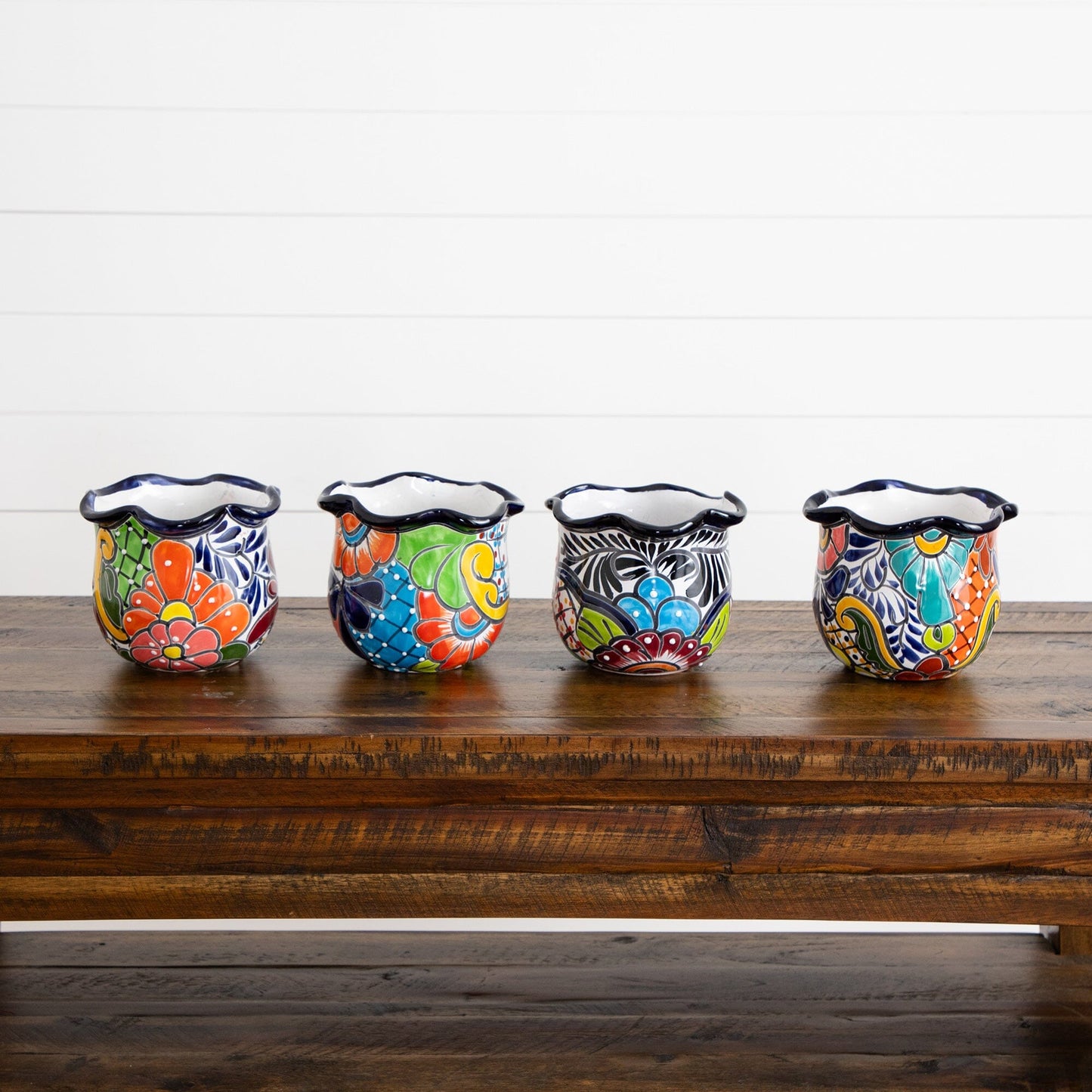 Handmade Talavera Ceramic Planter and Decor