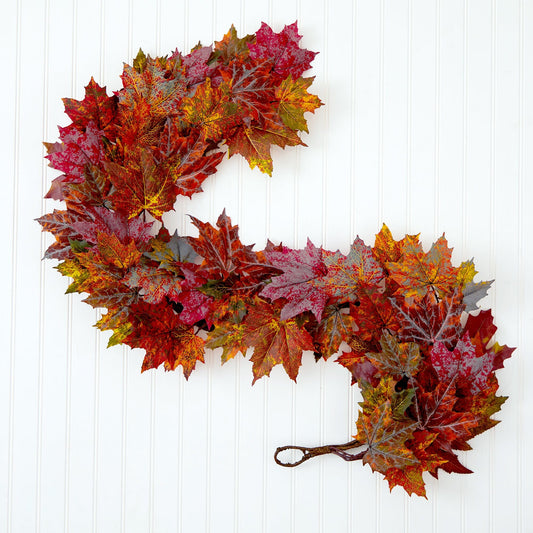 60” Maple Leaf Garland - Tampa Home & Garden Store