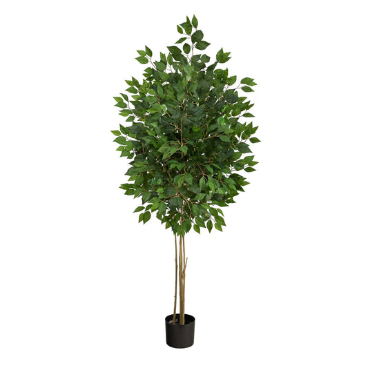 64” Ficus Artificial Tree UV Resistant (Indoor/Outdoor) - Tampa Home & Garden Store