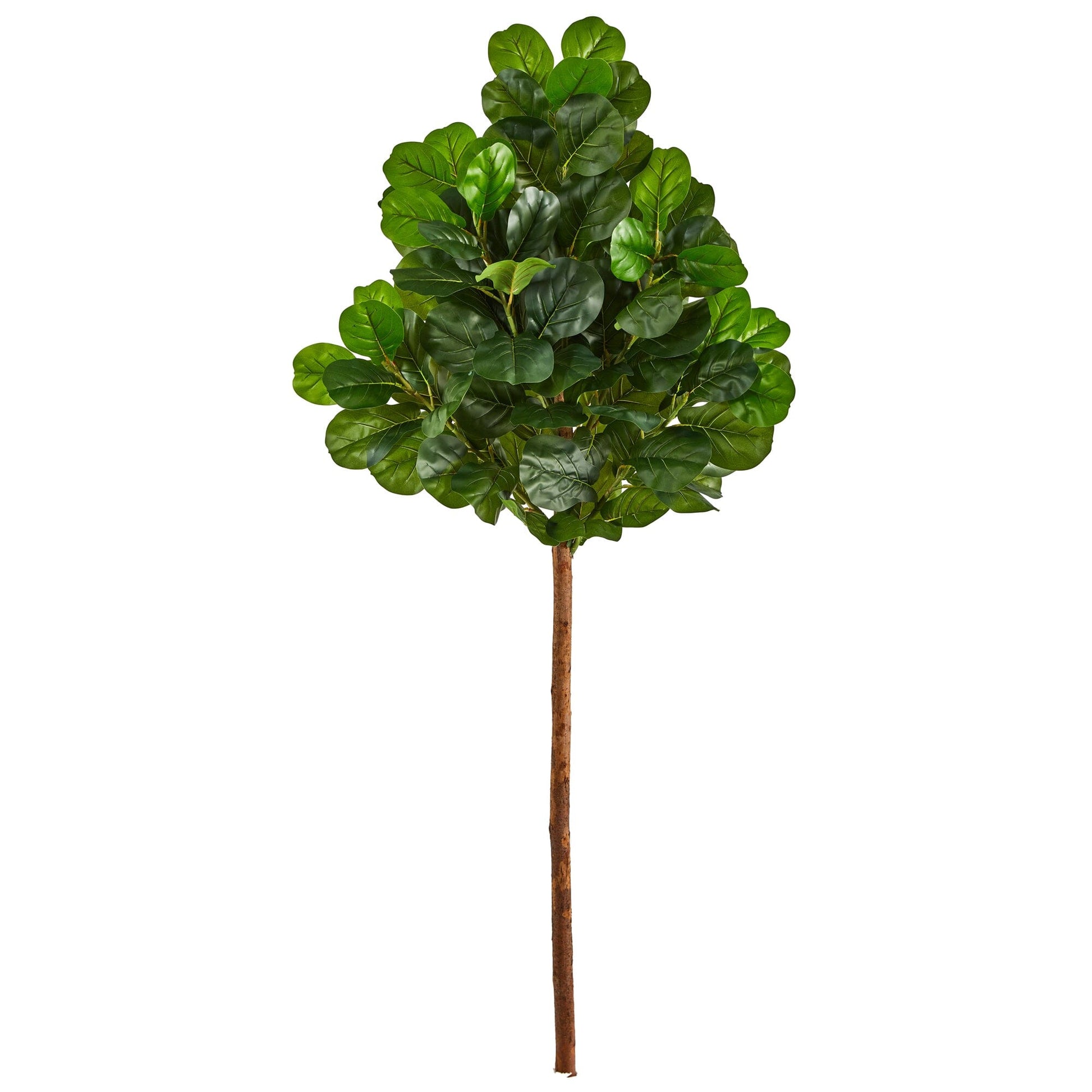 6.5’ Artificial Fiddle Leaf Tree (No Pot) Nearly Natural faux tree with green leaves on Tampa Home & Garden Store