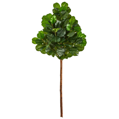 6.5’ Artificial Fiddle Leaf Tree (No Pot) Nearly Natural faux tree with green leaves on Tampa Home & Garden Store