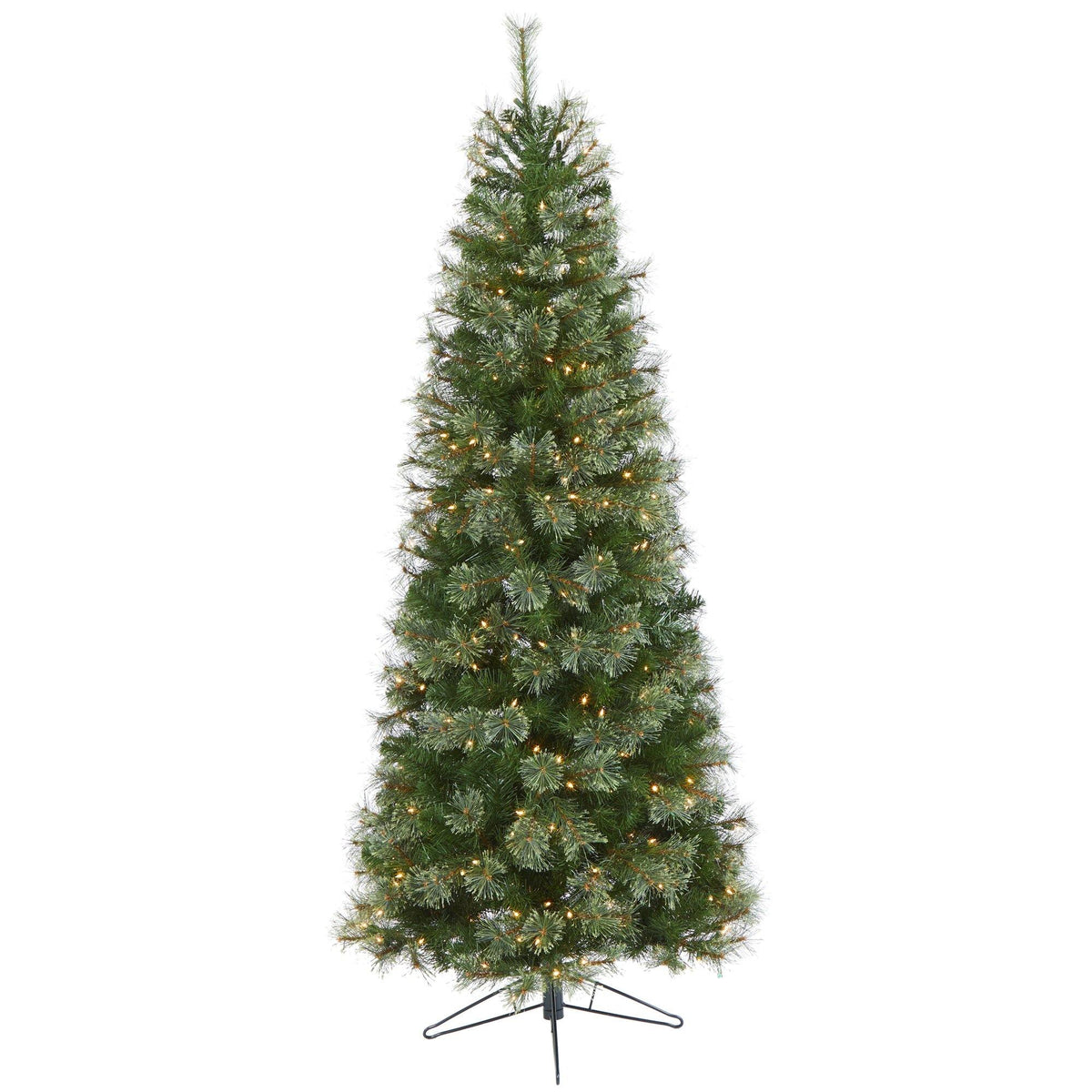 6.5' Cashmere Slim Artificial Christmas Tree with 350 white lights and 660 bendable branches on Tampa Home & Garden Store