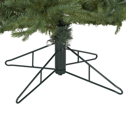 6.5 ft New Hampshire spruce artificial Christmas tree with green needles and metal base on Tampa Home & Garden Store