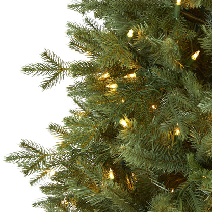 Christmas tree Nearly Natural NH Spruce with 500 warm white lights and bendable branches on Tampa Home & Garden Store