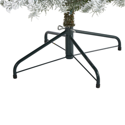 6.5 Ft Slim Flocked Artificial Christmas Tree