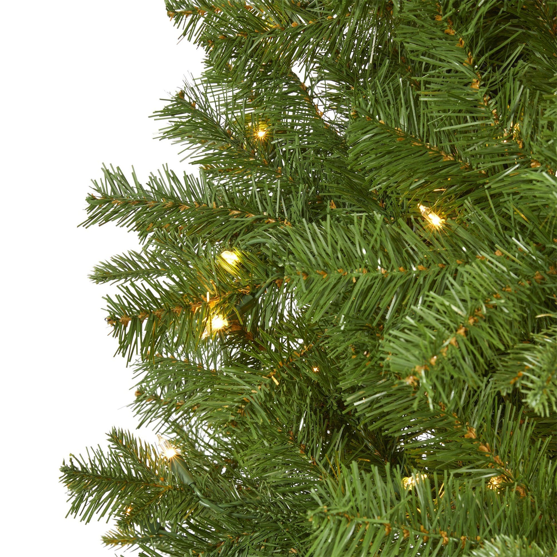 6.5' Vancouver Spruce Christmas tree with 250 warm white lights and 803 bendable branches on Tampa Home & Garden Store