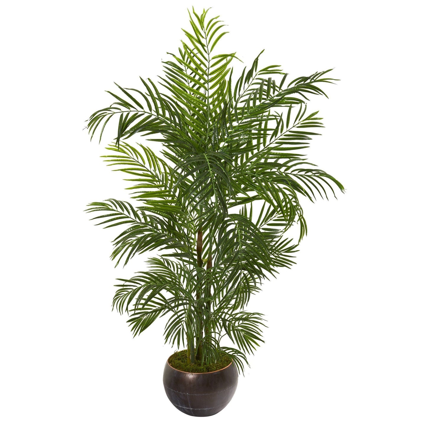 66-inch Areca Palm artificial tree in planter by Nearly Natural, indoor/outdoor on Tampa Home & Garden Store