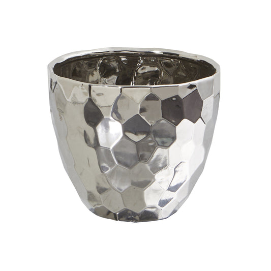 6.75” Designer Silver Bowl - Tampa Home & Garden Store