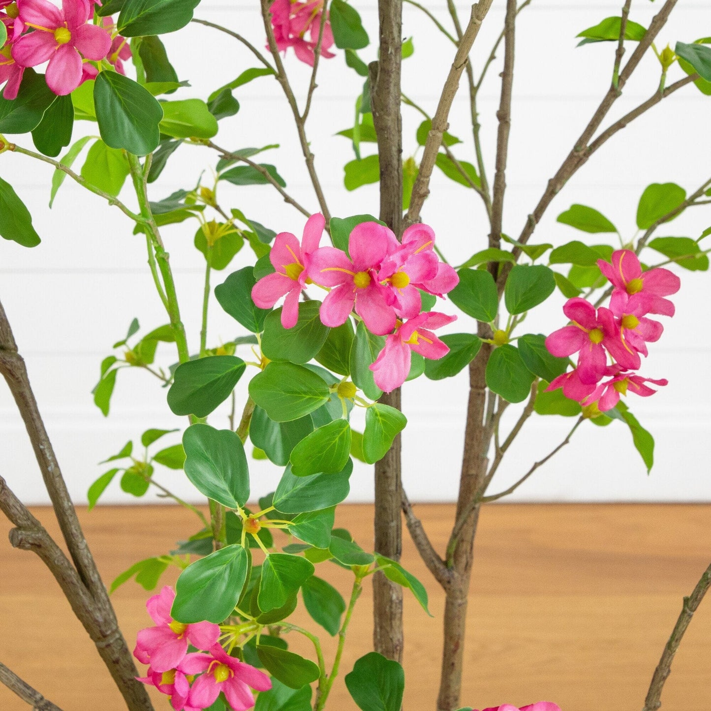 6' Artificial Dogwood Tree with Real Touch Leaves pink blossoms and glossy green leaves Nearly Natural on Tampa Home & Garden Store