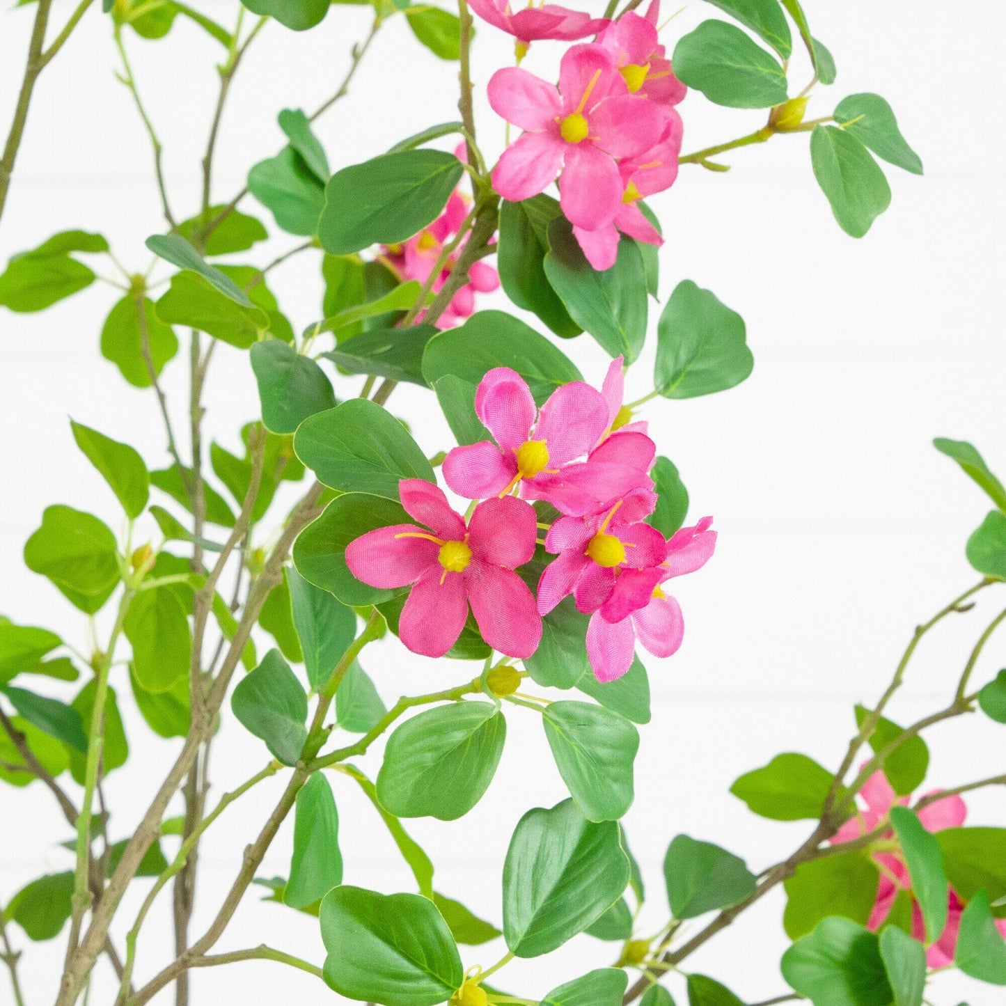 6' Artificial Dogwood Tree with Real-Touch Leaves by Nearly Natural, pink blossoms on Tampa Home & Garden Store