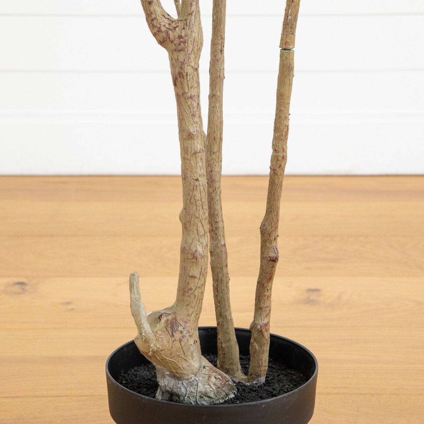 6' artificial dogwood tree by Nearly Natural with multi trunks in black planter on Tampa Home & Garden Store