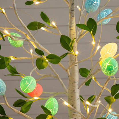 6' Pre-Lit Artificial Easter Egg Twig Tree with 24 Warm White LED Lights Nearly Natural on Tampa Home & Garden Store