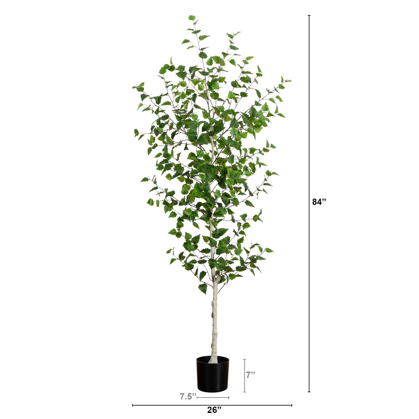 7 Foot Artificial Birch and Indoor Decor Tree