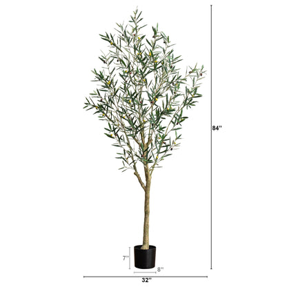 Artificial Greco Olive Tree And A Solid Base