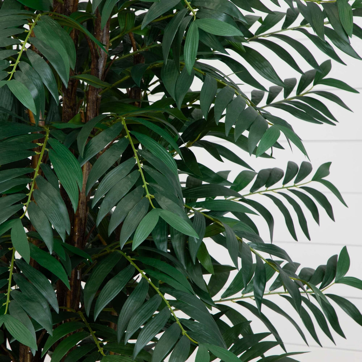 7' Bamboo Palm Silk Tree by Nearly Natural, artificial tree with lush green leaves on Tampa Home & Garden Store