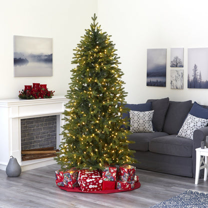 7’ Belgium Fir Natural Look artificial Christmas tree with 500 LED lights on Tampa Home & Garden Store