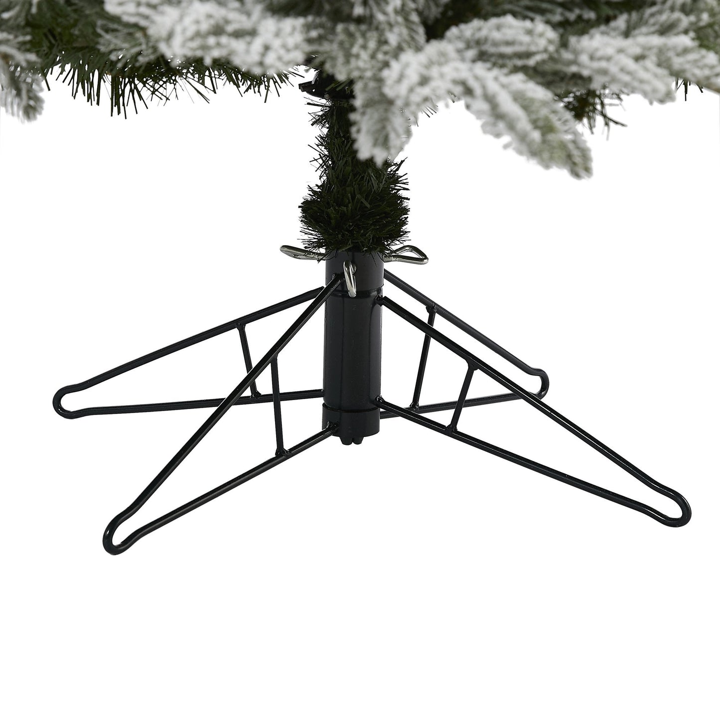 7' Flocked Colorado Mountain Fir Artificial Christmas Tree Nearly Natural with metal stand on Tampa Home & Garden Store