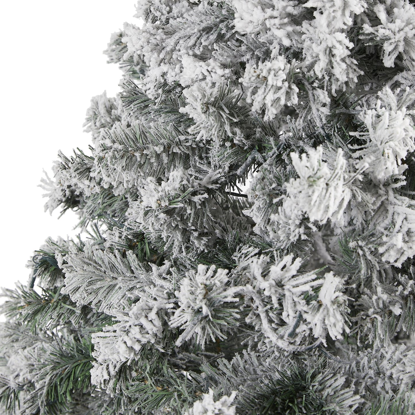 7ft flocked Rock Springs spruce artificial Christmas Tree 800 bendable branches needles on Tampa Home & Garden Store