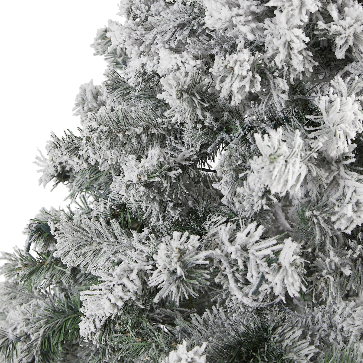 7ft flocked Rock Springs spruce artificial Christmas Tree 800 bendable branches needles on Tampa Home & Garden Store