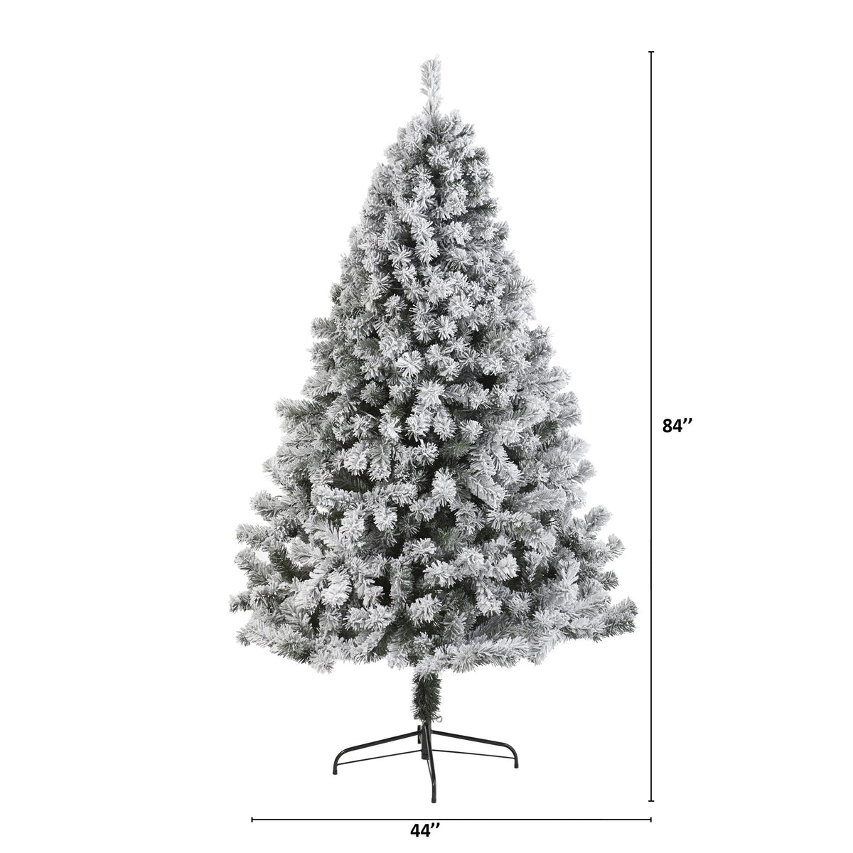 7 ft flocked West Virginia Fir artificial Christmas tree by Nearly Natural on Tampa Home & Garden Store