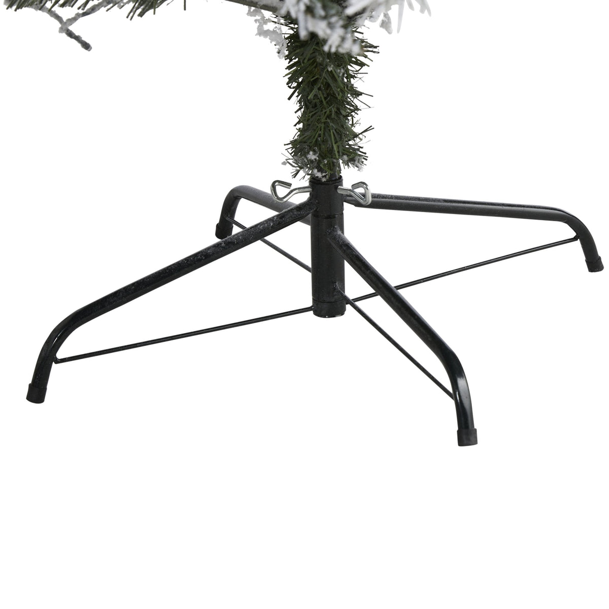 Nearly Natural 7' flocked white river mountain pine artificial Christmas tree with stand on Tampa Home & Garden Store
