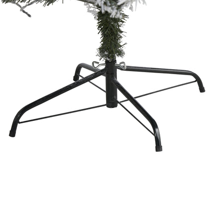 Nearly Natural 7' flocked white river mountain pine artificial Christmas tree with stand on Tampa Home & Garden Store