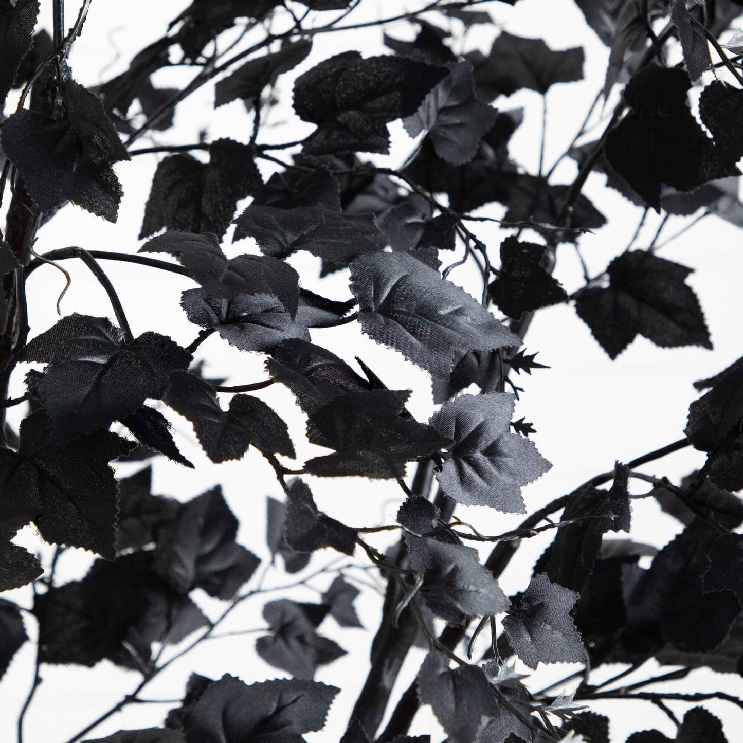 7' Artificial Halloween Black Maple Tree by Nearly Natural with black leaves for Halloween decor on Tampa Home & Garden Store