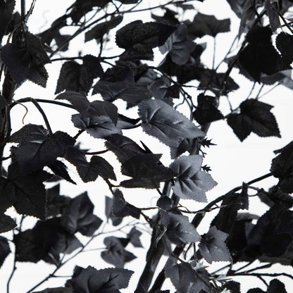 7' Artificial Halloween Black Maple Tree by Nearly Natural with black leaves for Halloween decor on Tampa Home & Garden Store