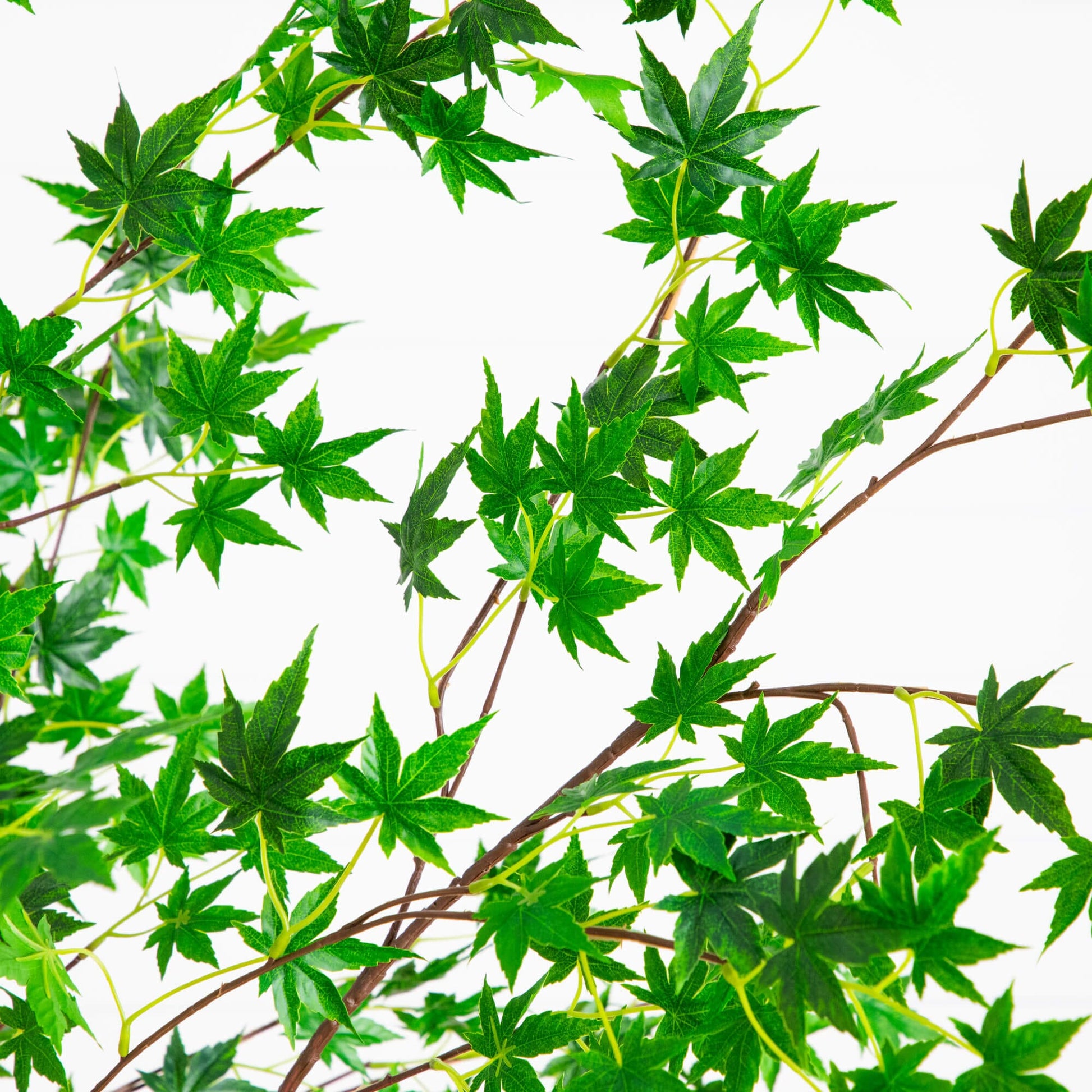 7-ft artificial maple tree by Nearly Natural with vivid green leaves on brown branches on Tampa Home & Garden Store
