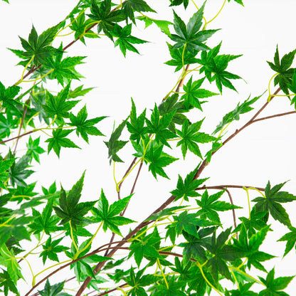 7-ft artificial maple tree by Nearly Natural with vivid green leaves on brown branches on Tampa Home & Garden Store
