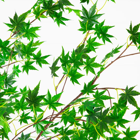 7-ft artificial maple tree by Nearly Natural with vivid green leaves on brown branches on Tampa Home & Garden Store