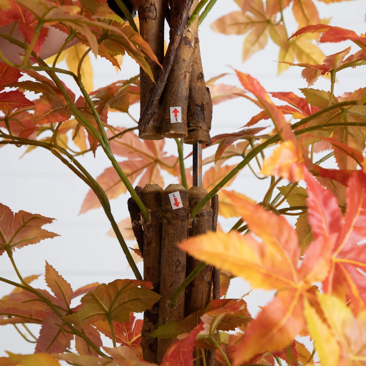 7' Autumn Deluxe Maple Artificial Fall Tree with brown trunk and vivid autumn leaves on Tampa Home & Garden Store