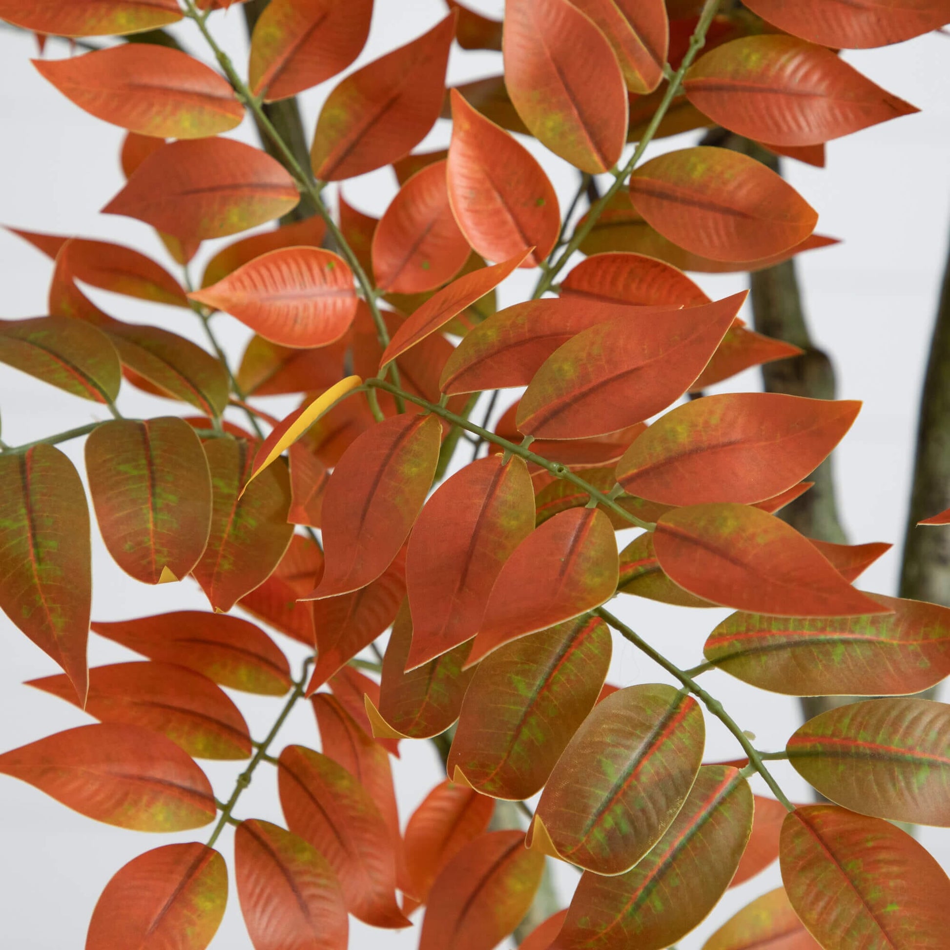 7' Autumn Sumac Artificial Fall Tree orange-red leaves on green stems on Tampa Home & Garden Store