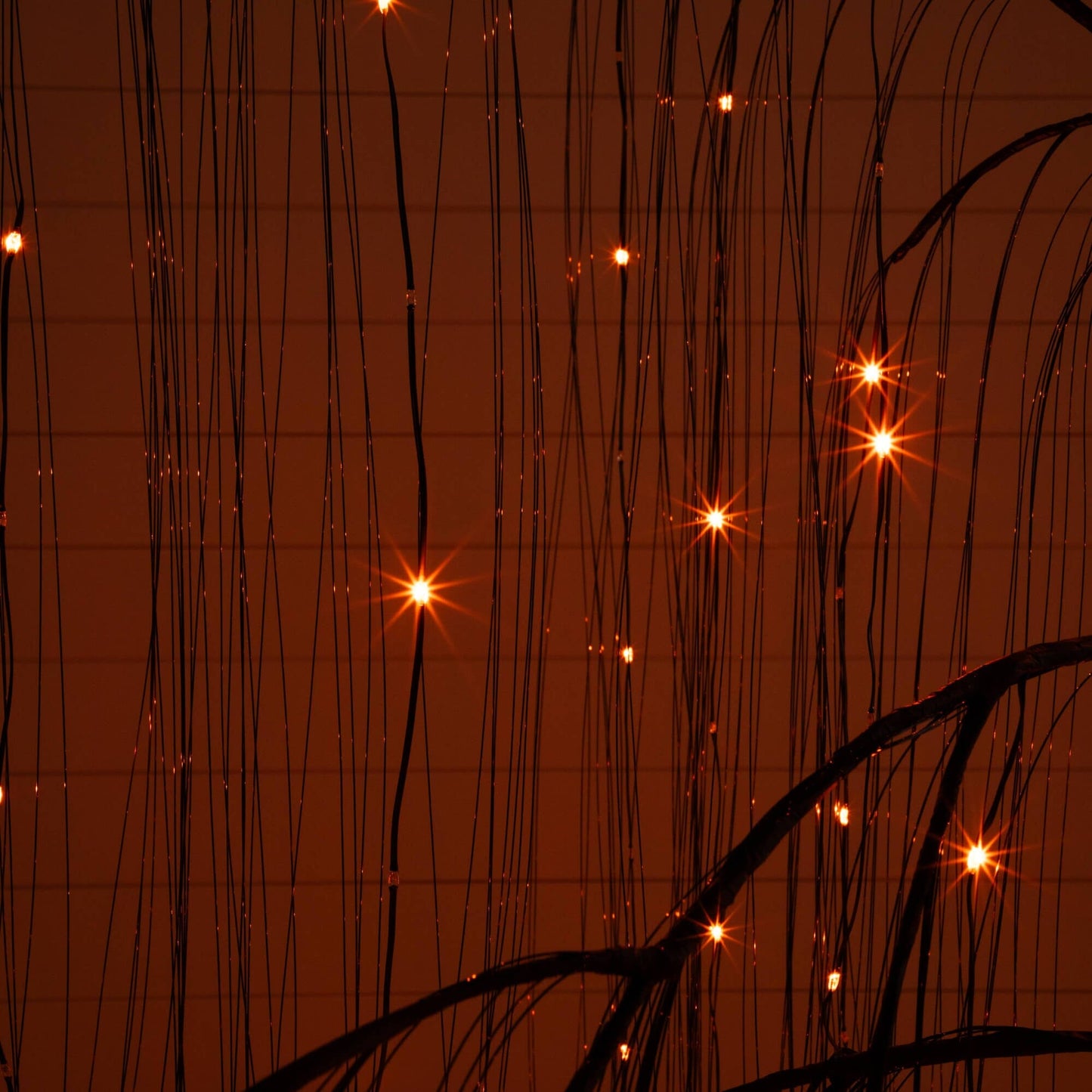 7' Pre-Lit Halloween Black Willow Tree by Nearly Natural with 600 purple and orange LEDs on Tampa Home & Garden Store