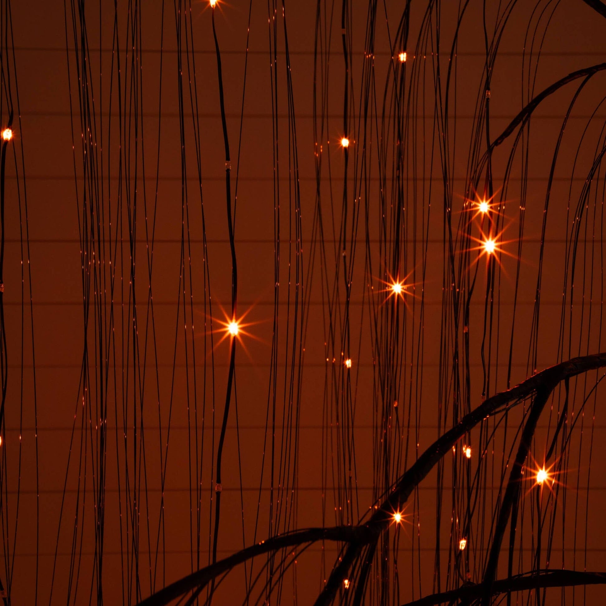 7' Pre-Lit Halloween Black Willow Tree by Nearly Natural with 600 purple and orange LEDs on Tampa Home & Garden Store