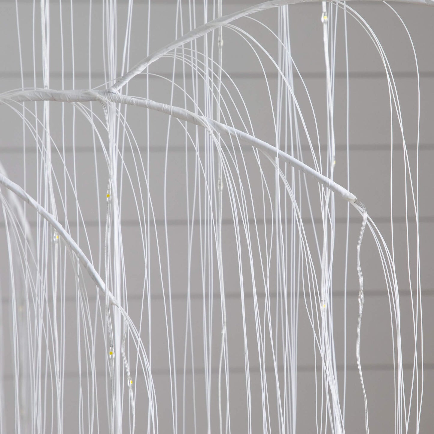 7' Pre-Lit Artificial White Willow Tree with 400 Cool White LEDs by Nearly Natural on Tampa Home & Garden Store